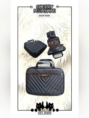 Victoria's Secret Quilted Travel Case - Black